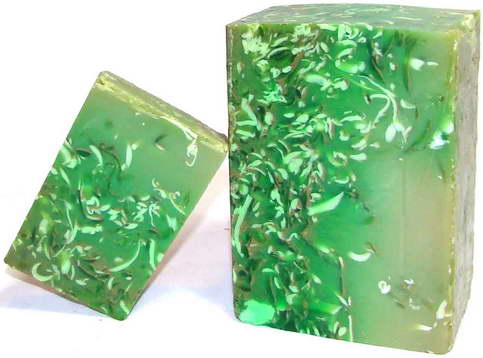 Глицериновое мыло «Зеленая глина с эфирным маслом мяты», не менее 100 г. — уменьшить