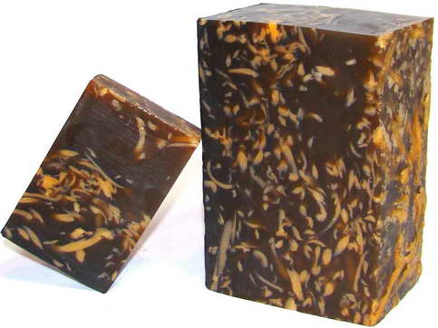 Глицериновое мыло «Черная глина с эфирным маслом апельсина», не менее 100 г. — уменьшить